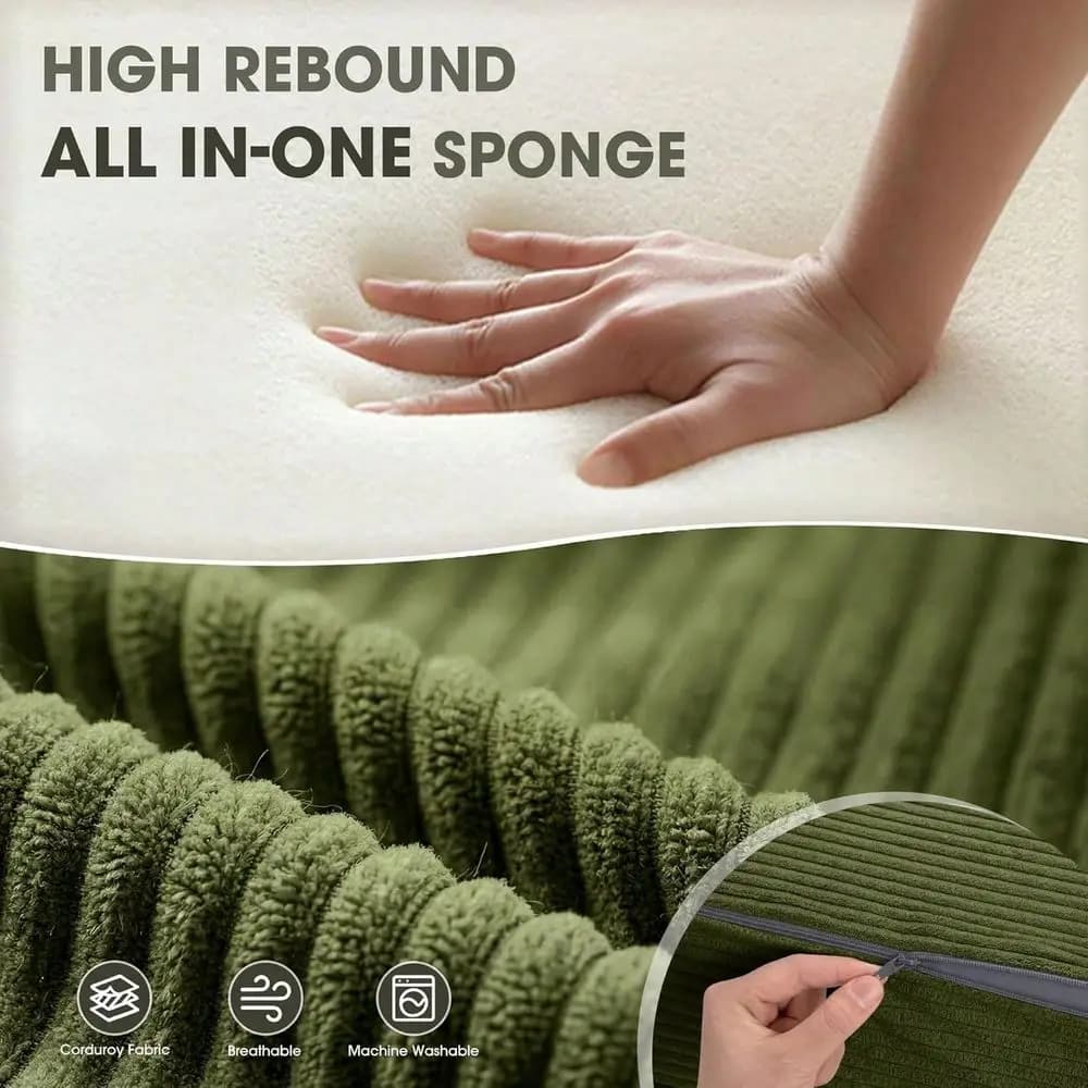 Divano letto con cuscino, sedia letto pieghevole in memory foam, poltrona letto convertibile con rivestimento lavabile, futon da pavimento per soggiorno