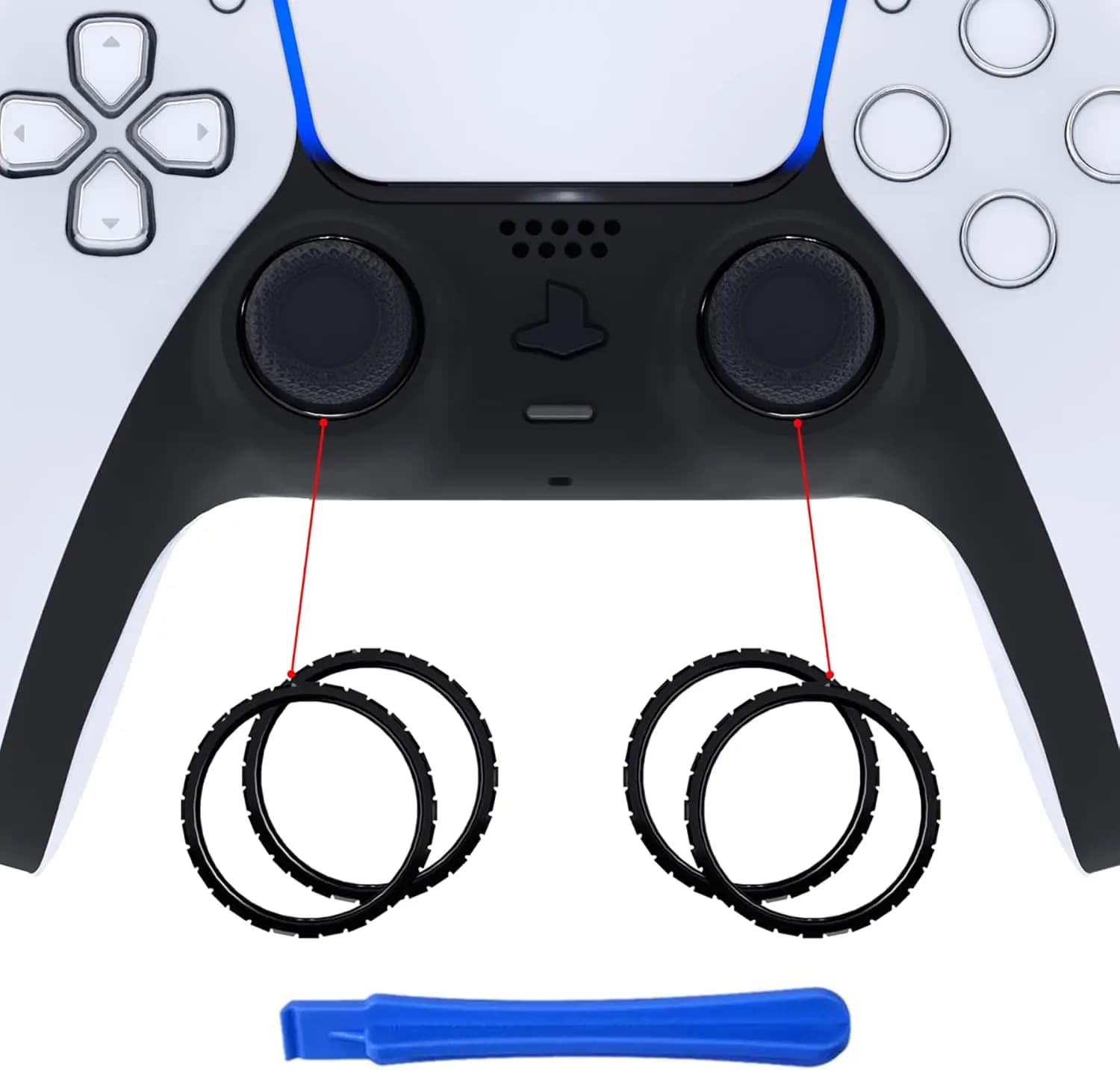 Accessori di ricambio per Controller PS5, anelli di accento personalizzati per Controller PS5-Controller non incluso
