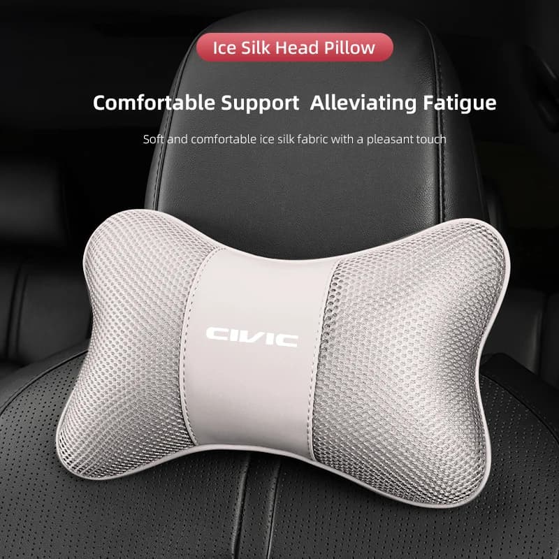 1 pz seggiolino auto poggiatesta collo di seta del ghiaccio cuscino supporto morbido pad per Honda Civic Fit Jazz Accord Pilot CRV Odyssey HRV Elevate ZR-V