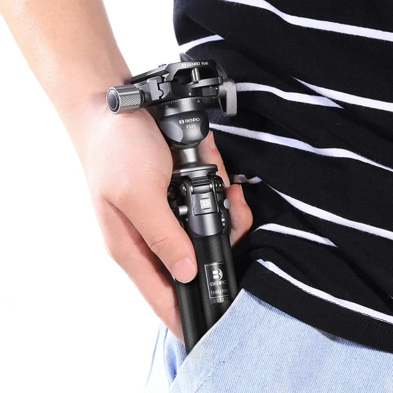 Mini Desktop Mini portable tripod carbon fiber supports for camera FS20 head for Live Show Vlog maximum load 3kg SC05