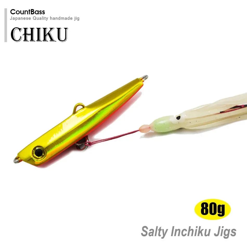 COUNTBASS 80g 2.8oz Maschere Inchiku in stile giapponese con amo ausiliario per polpo, esca da pesca per vivavoce per nave inferiore