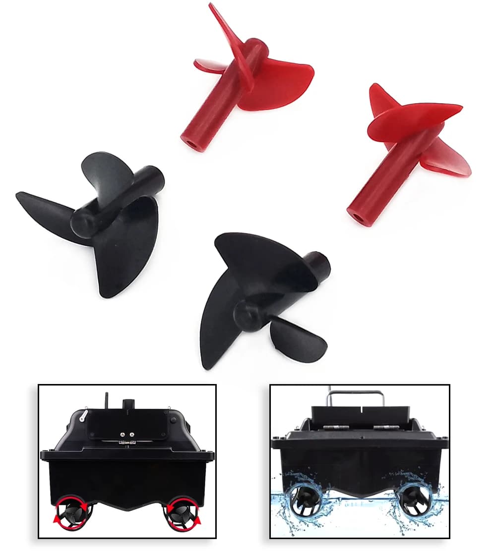 1 paio 5 paia elica per barca RC 30mm 2.3mm 3 pale sinistra destra PC Prop per barca RC barca giocattolo esca da pesca barca giocattolo fai da te modello di barca