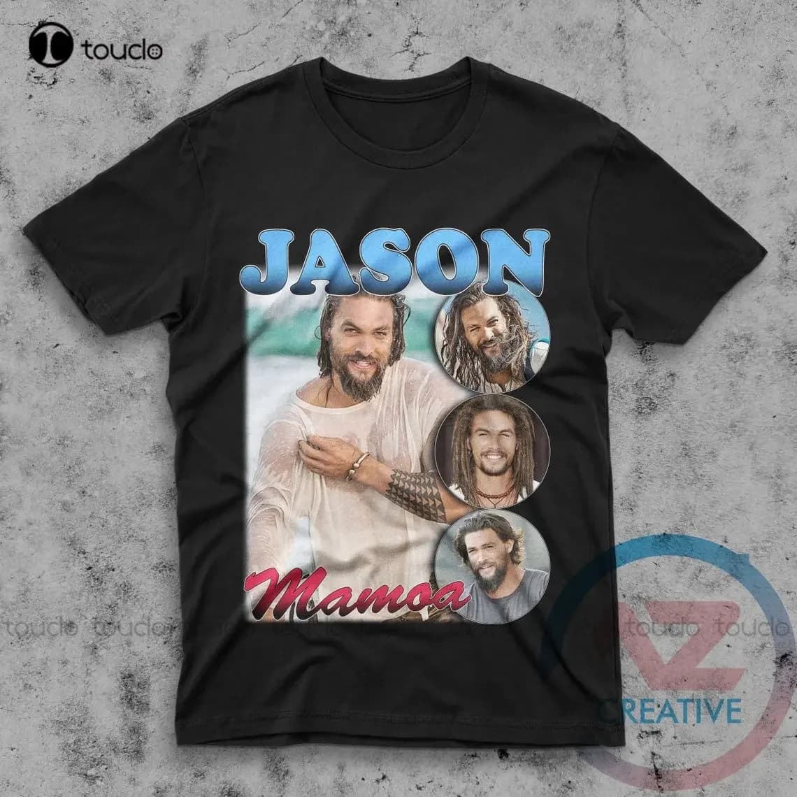 Ason Momoa Vintage Ispirato 90'S Rap Maglietta unisex Nuovi uomini Donne Taglia T-shirt Camicia da golf Xs-5XL Regalo personalizzato Unisex Streetwear