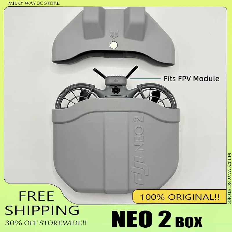 Custodia Magnetica per Drone DJI Neo2 - Coperchio Staccabile, Compatibile con Modulo di Trasmissione Digitale, Scatola Protettiva Leggera Disponibile