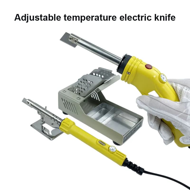 Adjustable Temperature Electric Heating Knife Foam Cutting Cloth Cutting Hot Knife Sponge Kt Board Hot Melt Knife 220V