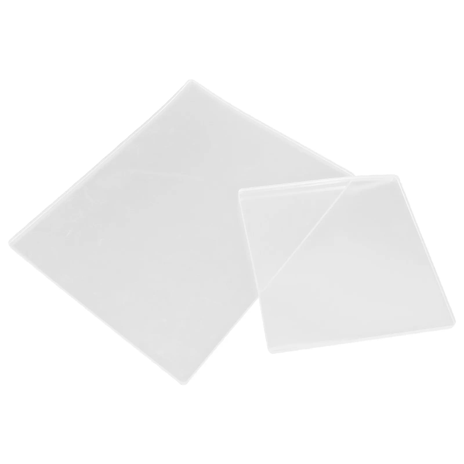 2pcs Reusable Gel Printing Plate Diy Printmaking Board Art Card Making Scrapbooking Carving Tool Journaling Gel Plate Craft