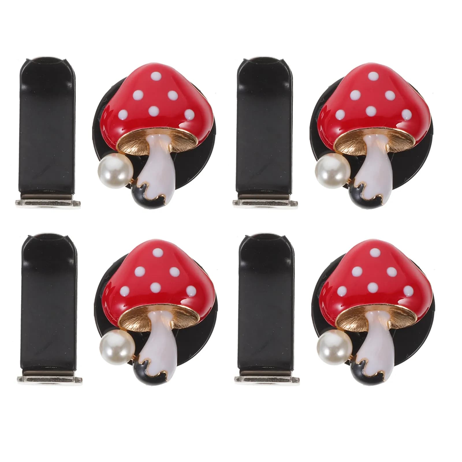 4 Pieces Clip Deodorant for Cars, Scenter for Mushroom Shape Air Pumps, Vehicle Decoration, Women's Auto Accessories
