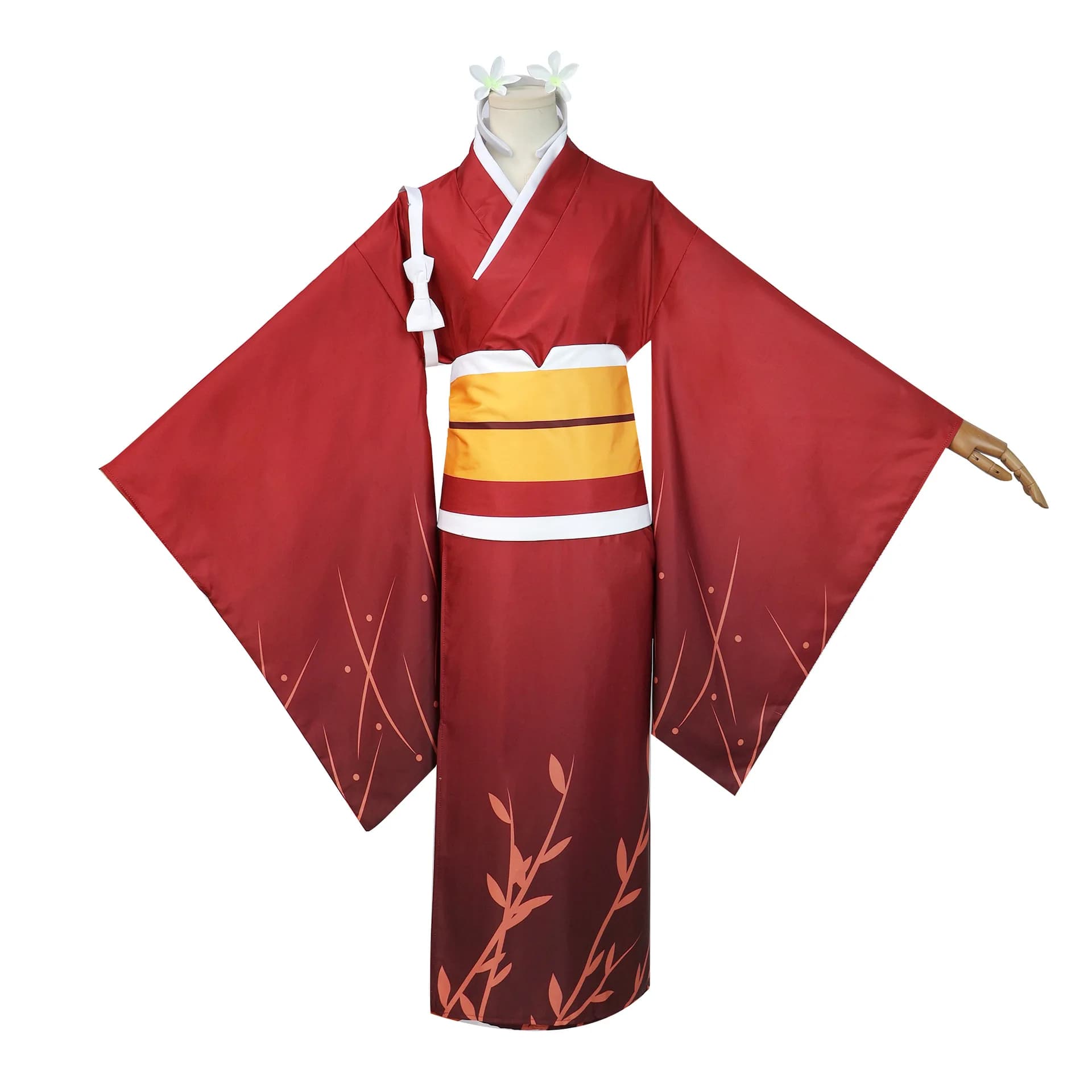 "Night Demon Snow White Kimono Cosplay Costume For Women Inspired By The Literary Hero And Dog Series 'Quan Jinghua'"