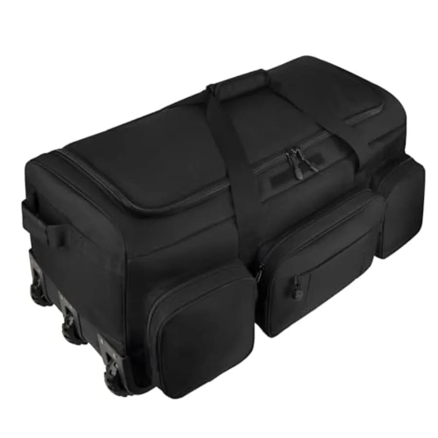 Borsa da Viaggio con Ruote 120L, Borsa Militare per Viaggi, Grande Borsone Tattico Resistente per Deplauement e Campeggio
