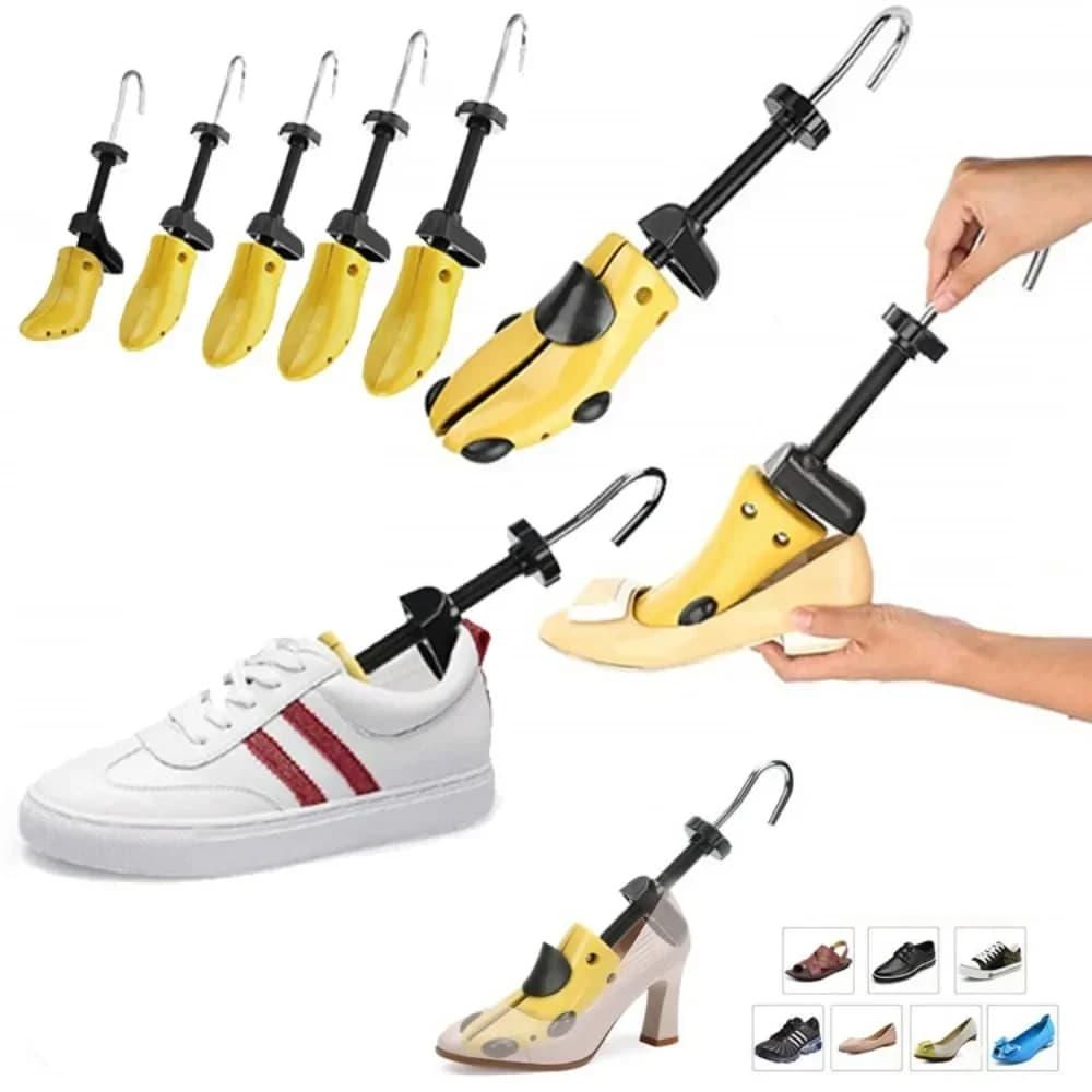 1 pezzo unisex regolabile appartamenti stivali con tacco alto barella per scarpe alberi di scarpe lunghezza regolabile larghezza per uomini e donne forma perfettamente
