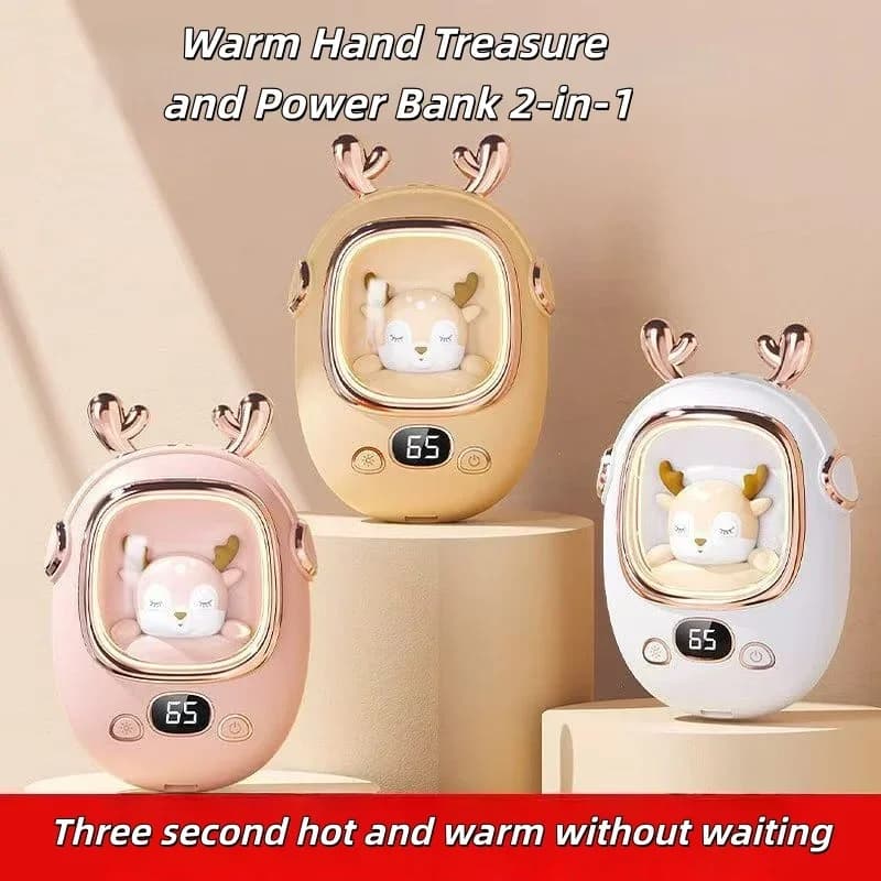 New USB 5V3000mAh electric hand warmer, water-free hot bag for cute pets, winter heater for mini winter gift student Power Bank