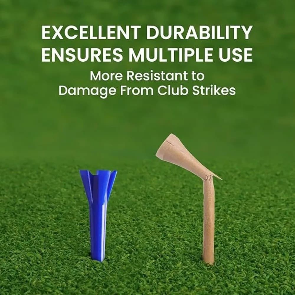 100 pezzi 38mm tee da golf set durata migliorata attrito ridotto porta pallina da golf 5 punte testa sedili da golf in plastica accessori da golf