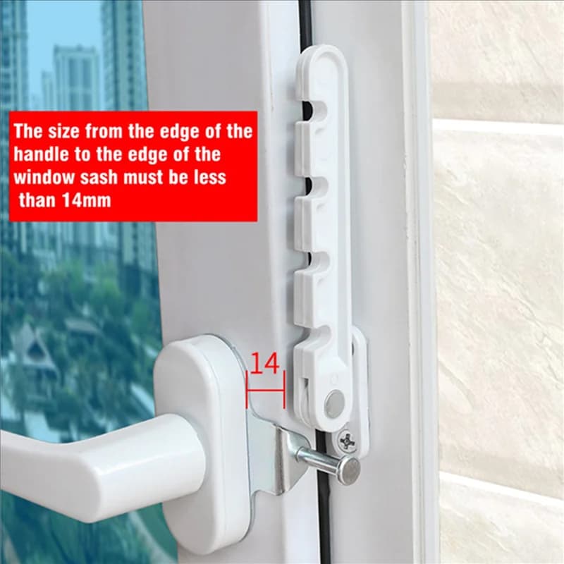 CABE-3X Nuovo Limitatore per Finestra Fermo Posizione Fermacorda e ganci Casement Vento Brace Porta di Sicurezza Domestica Finestre Sash Lock Sicurezza dei Bambini