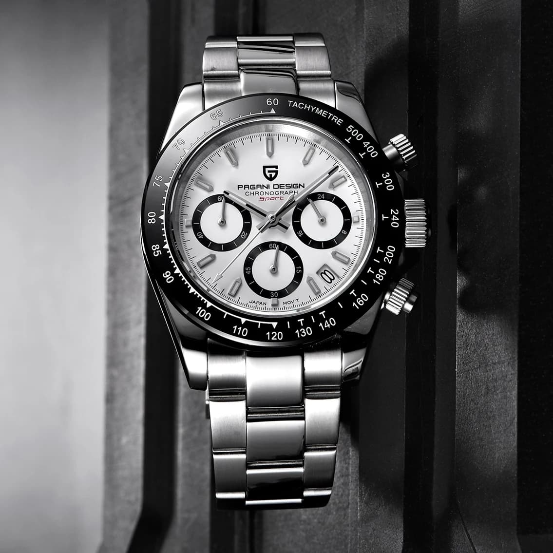 PAGANI DESIGN New Panda Dial Men's Watches top brand Luxury Quartz Wrist Watch Men 2026 Sports Watch Men Chronograph Japan VK63
