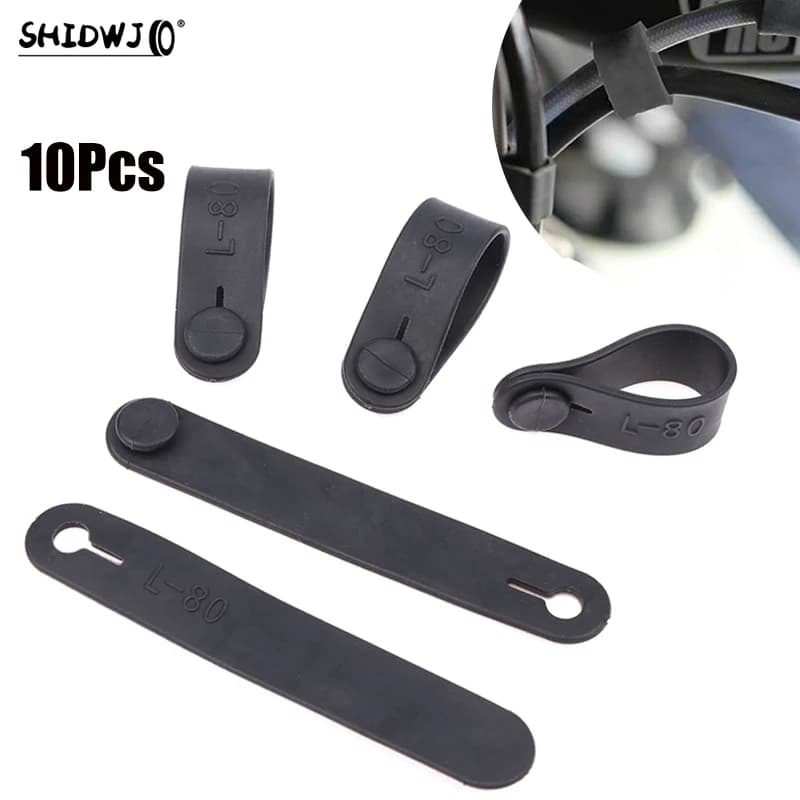 1set telaio in gomma per moto cablaggio cablaggio cavo di alimentazione fascetta frizione fascette per cavi freno accessori elastici per fissaggio