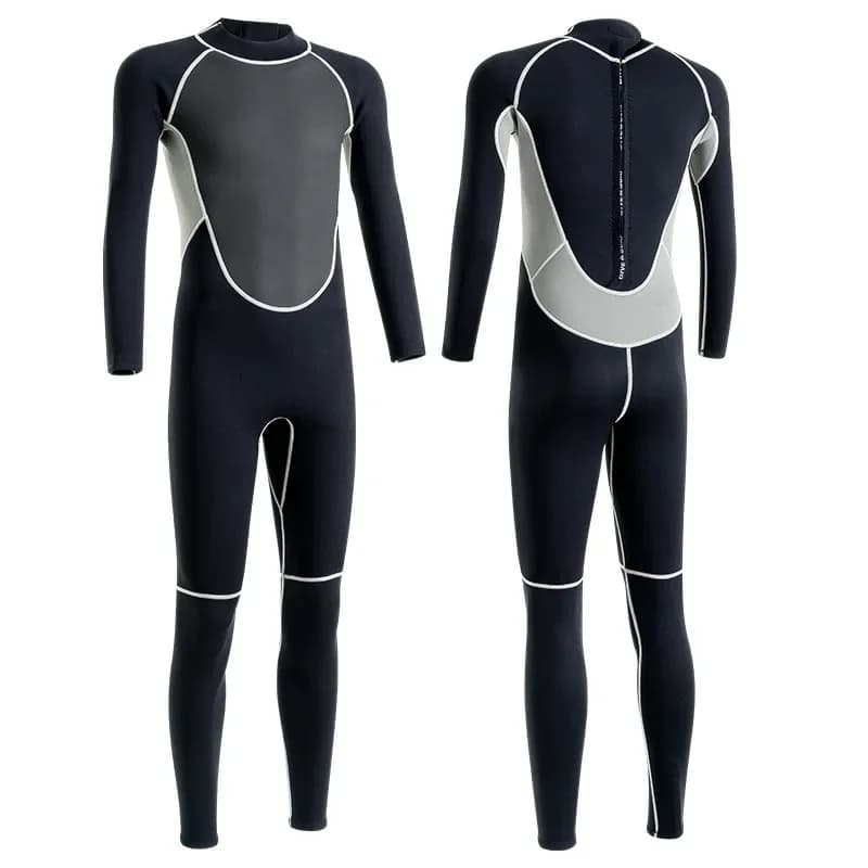 Men's Diver Mute 3mm Neoprene Cold-proof Hot Mute Snorkeling Nuoto Solar Protection Single-piece surfsuit Rear Hinge