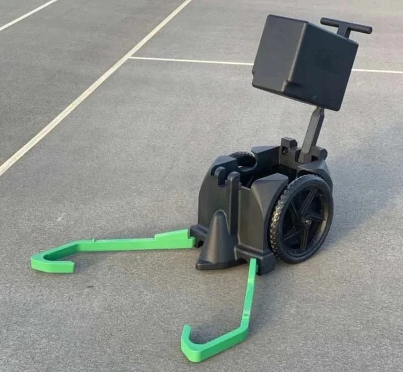 Set di Racchette Pieghevoli per Raccolta Palline da Tennis, Raccoglitore Automatico Portatile per Palline da Tennis e Golf