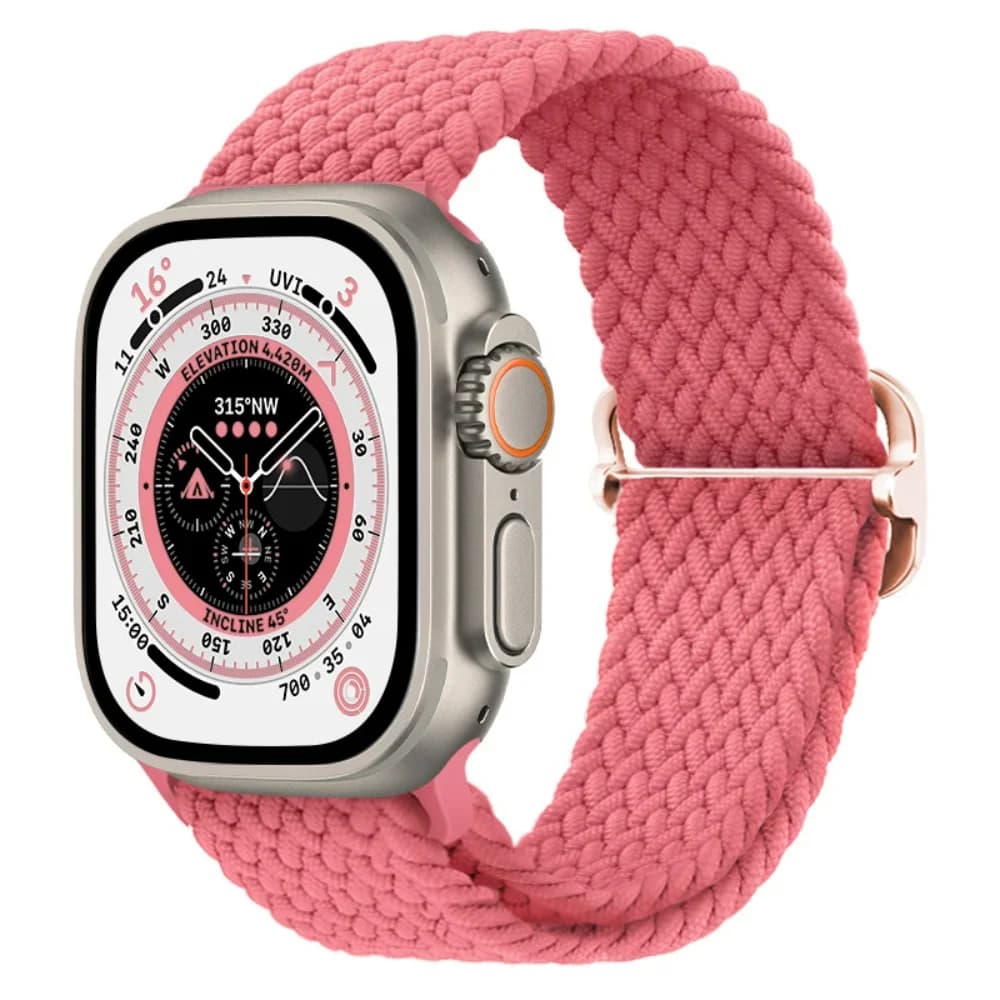 Cinturino in nylon intrecciato per cinturino Apple Watch 45mm 41mm 46mm 42mm 49mm 44mm 40mm Bracciale sportivo iWatch Series 10 Ultra 9 8 7 6 5 4 SE