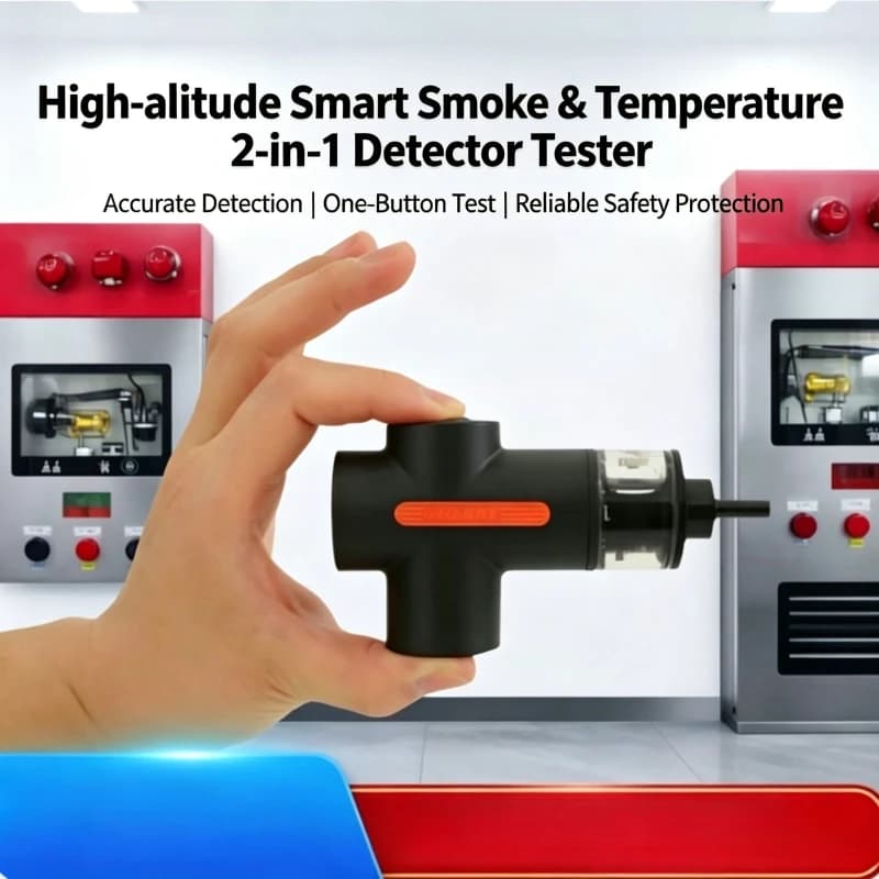 Ultra-high altitude intelligent smoke temperature sensor integrated two-in-one detector tester