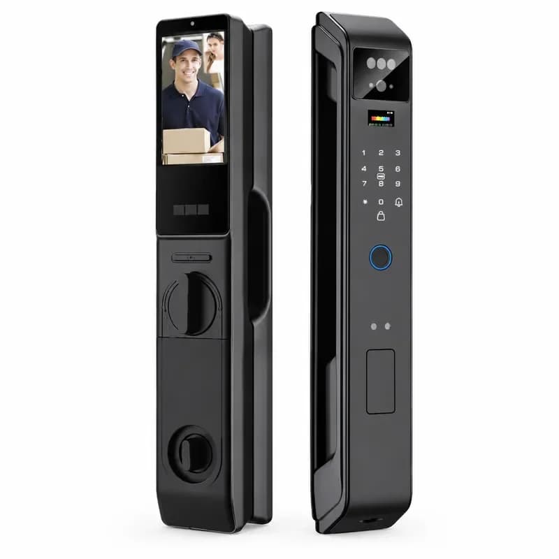 3D Facial Recognition Password Fingerprint Lock Tuya Household Wooden Door Iron Door Security Door Electronic