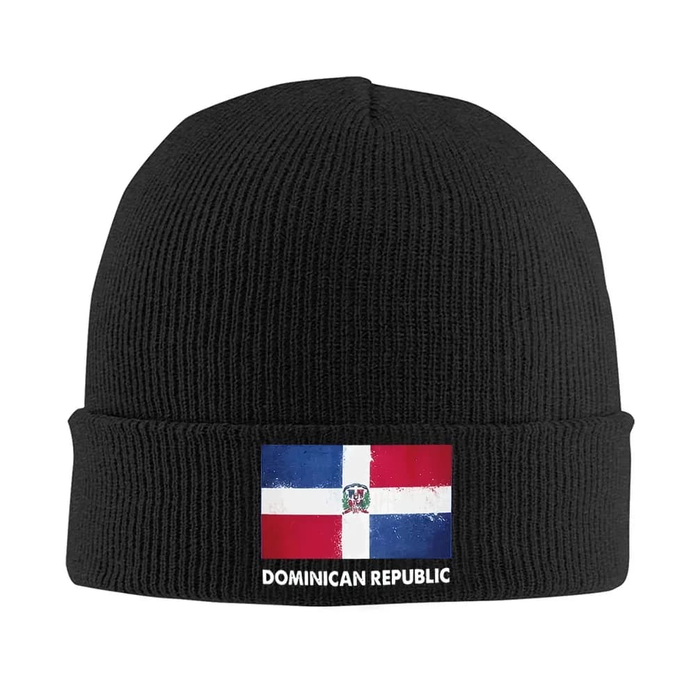 2026 Flag with emblem and stripes. Blue,red,white. Men Women Unisex Knitted Hat Beanie Pullover Cap Winter Thermal Warm Christma