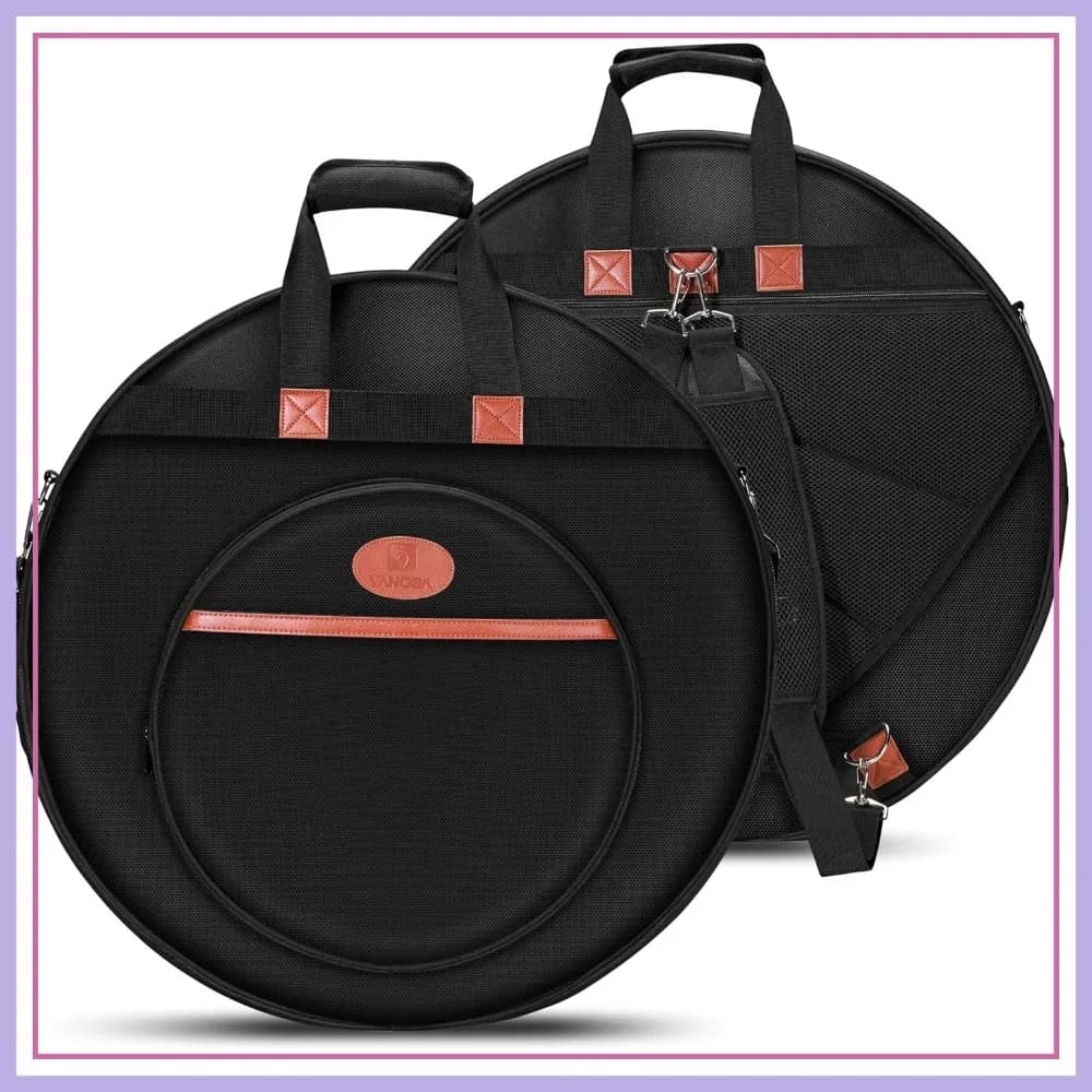 Borsa per Piatti da 22 Pollici con Divisori, Custodia Imbottita a 10 Scomparti, Nylon Impermeabile, Cinghie da Zaino