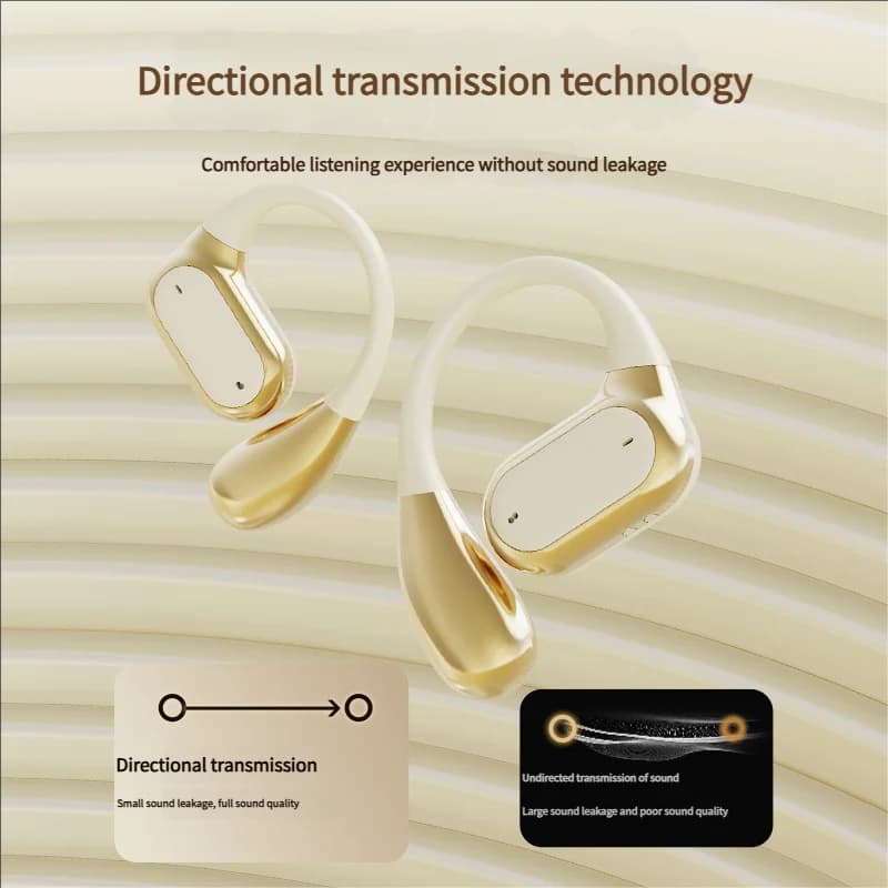 Q15 Open Ear Non In Ear High Fidelity Long Battery Life Earhook Sports Bluetooth Smart Headphones