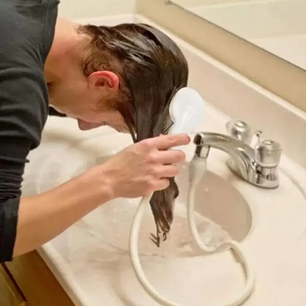 Irrigatore per attacco rubinetto vasca con soffione doccia portatile per spruzzi d'acqua per il lavaggio della testa di gatto per cani da compagnia