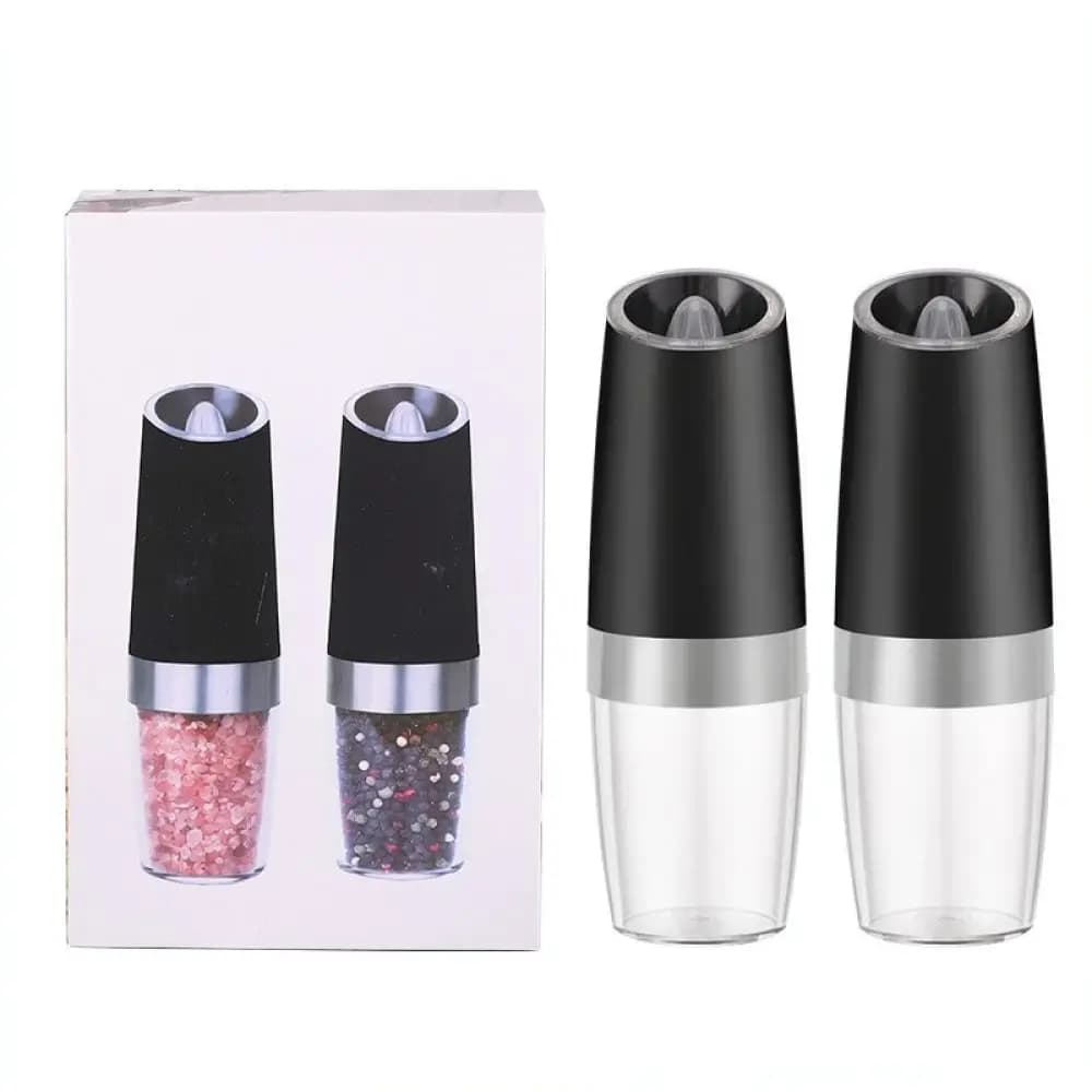 Electric Salt And Pepper Mill Stainless Steel Automatic Grinder Kitchen Spice Crusher Tool With Adjustable Mechanism