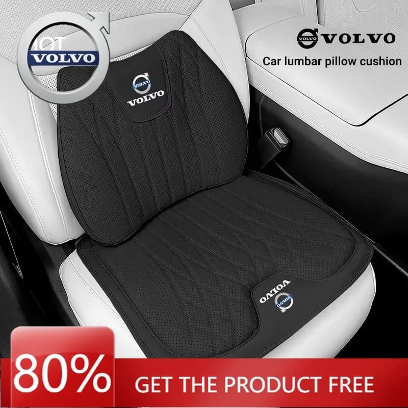 Set Cuscini e Coprisedili Emblems 2026 Nuovi per Volvo: Cuscino Lombare e Imbottitura per Sedili per Volvo XC60, XC90, V40, V60, S60, V50, V90, S80, C40, XC4