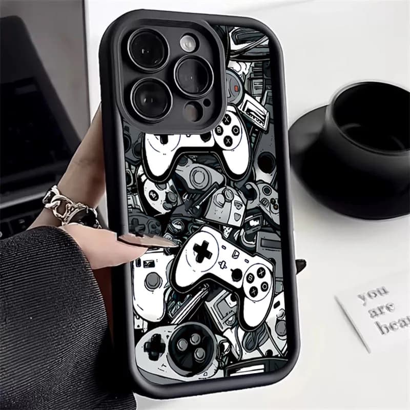 Game Controller Graphic Silicone Case For Samsung Galaxy S26 S25 S24 Ultra S23 FE S22 Plus S21 A56 A54 A35 A55 A34 A33 A53 Cover
