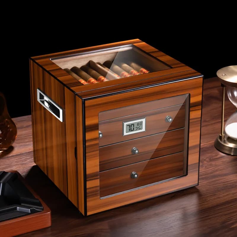 Advanced Cigar Cabinet Moisturizing Box, Home Cedar Wood Moisturizing Box, Independent Large Capacity Cigar Box