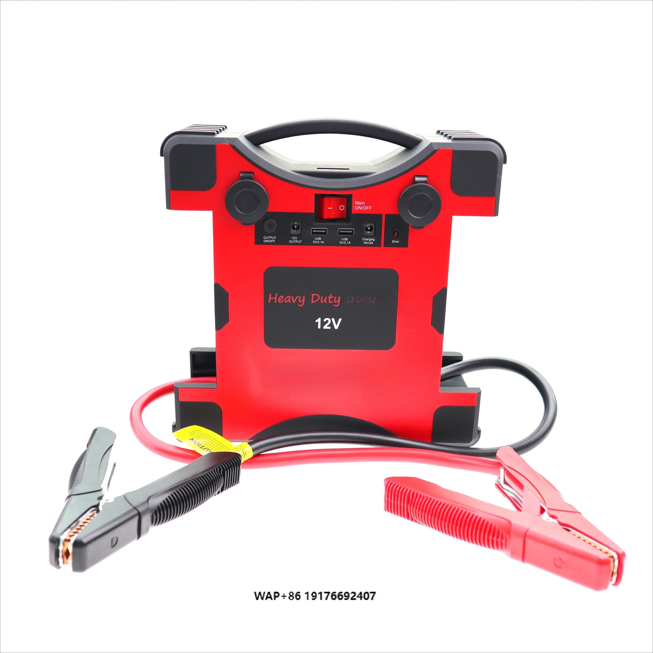 Avviatore di emergenza per auto portatile 12V Stazione di alimentazione intelligente agli ioni di litio da 65000 mAh compatibile con camion, auto e moto