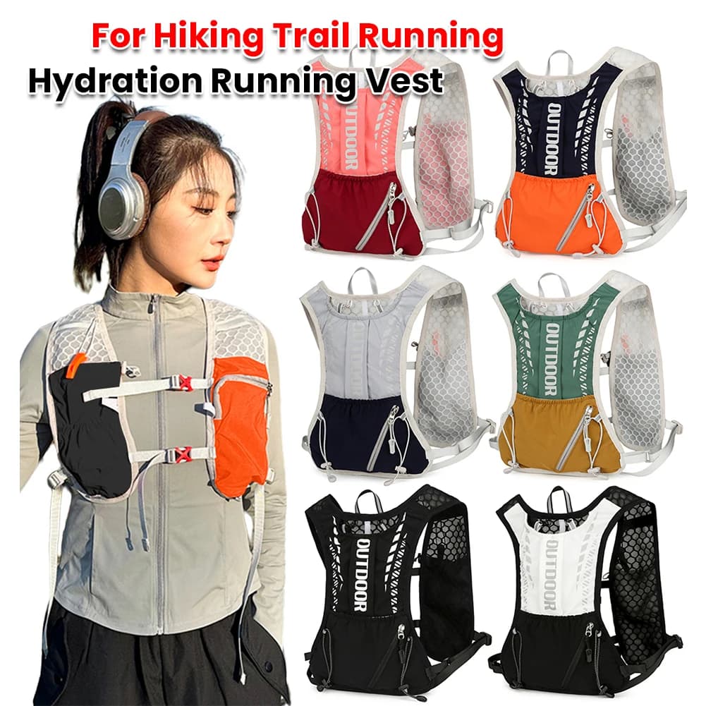 Lightweight Running vest with Reflective Hydrating Backpack for Hiking and Trail Running