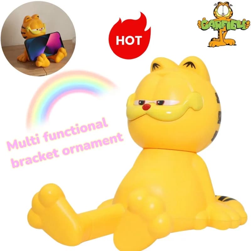 Nuovo supporto per telefono a forma di Garfield 2025, decorazione multifunzionale per soggiorno e scrivania