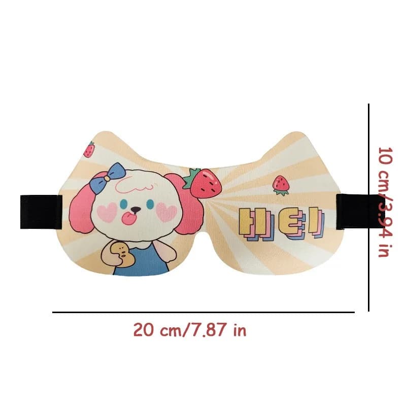 Airplanes and hotels provide cartoon cute eye masks 3D shading protection sleep eye masks 3D three-dimensional eye masks, childlike and cute cartoon eye masks, printed shading sleep, enjoy comfortable sleep, original pattern design