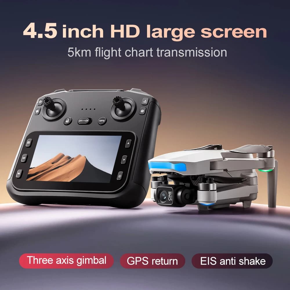Professional S-X1 MAX GPS 8K camera, 3-axis cardanic joint, 5G transmission, 5KM FPV control