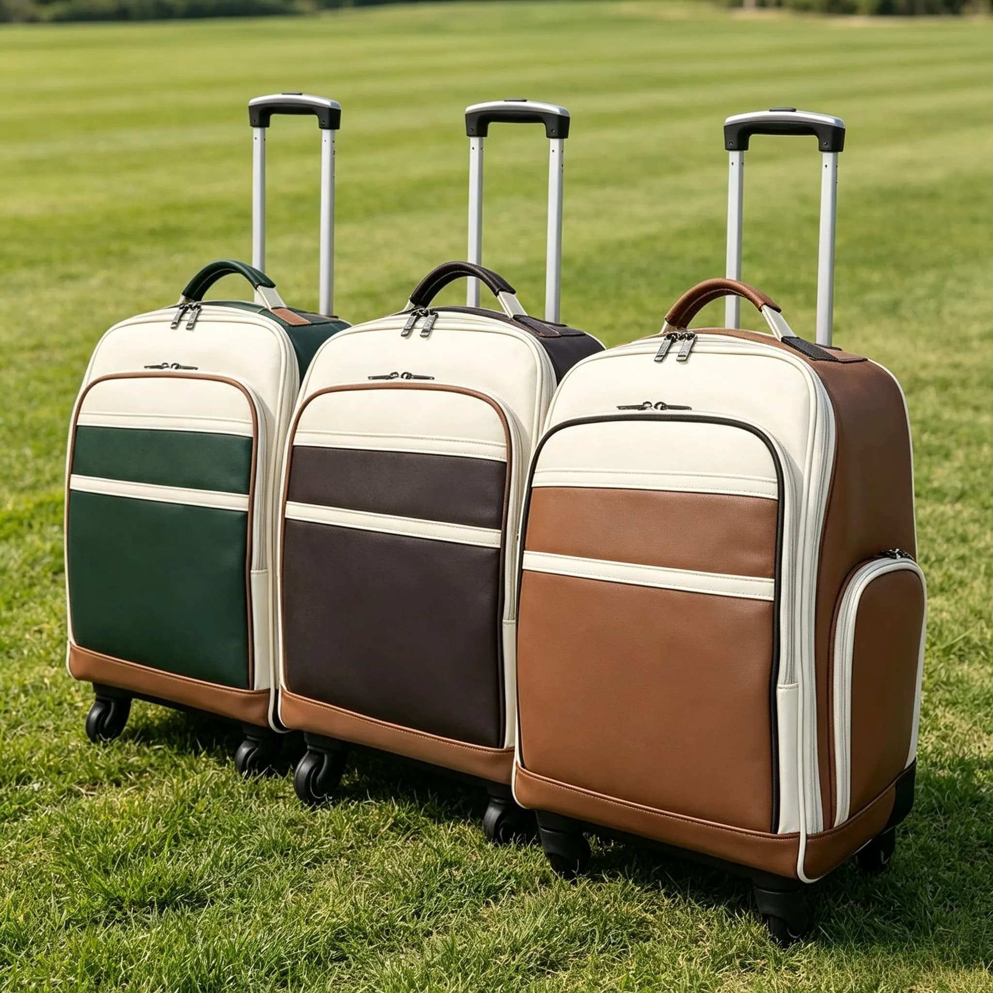Golf Rolling Garment Bag Portable Travel Luggage with Wheels Golf Trolley Storage Bag