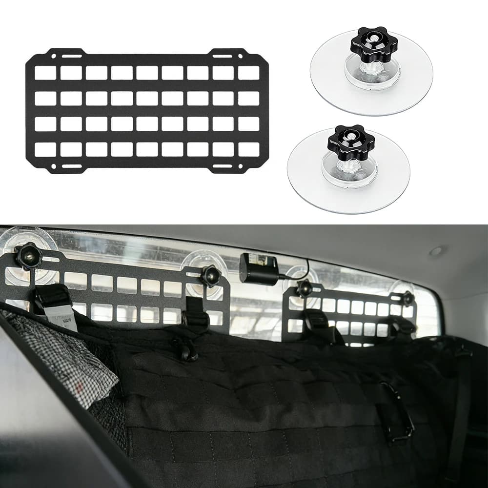 Pannello Tattico Molle per Auto Fuoristrada, Organizzatore per Finestrini, Accessori Interni Modulari Universali per Portellone di Pickup