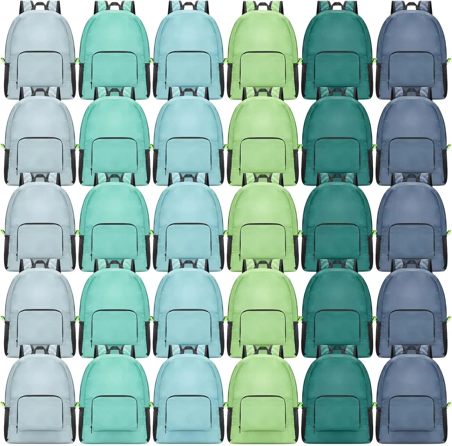 30 Pack Bulk School Backpacks, Lightweight Book Bags Foldable Bookbags for Students Classroom Back to School Supplies(Fresh Colors)