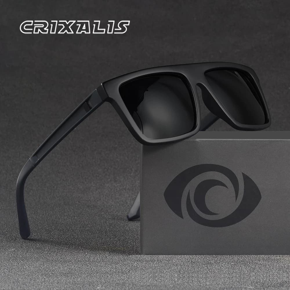 CRIXALIS Full Frame Polarized Sunglasses For Men Fishing Driving Outdoor Mirror Women Male Sun Glasses UV400 Protection