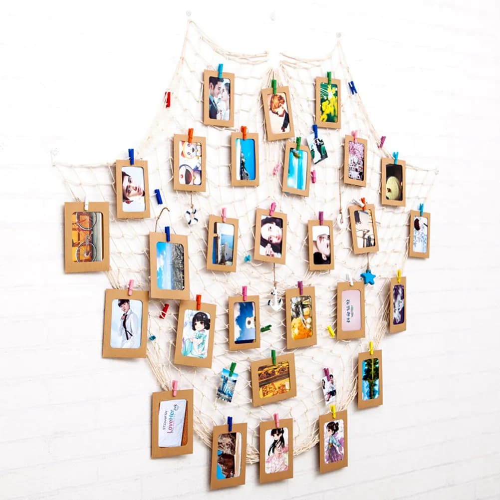 51 Pcs Painting Display Net Wall Fishing Decor Decoration Decorative Photo Fishnets