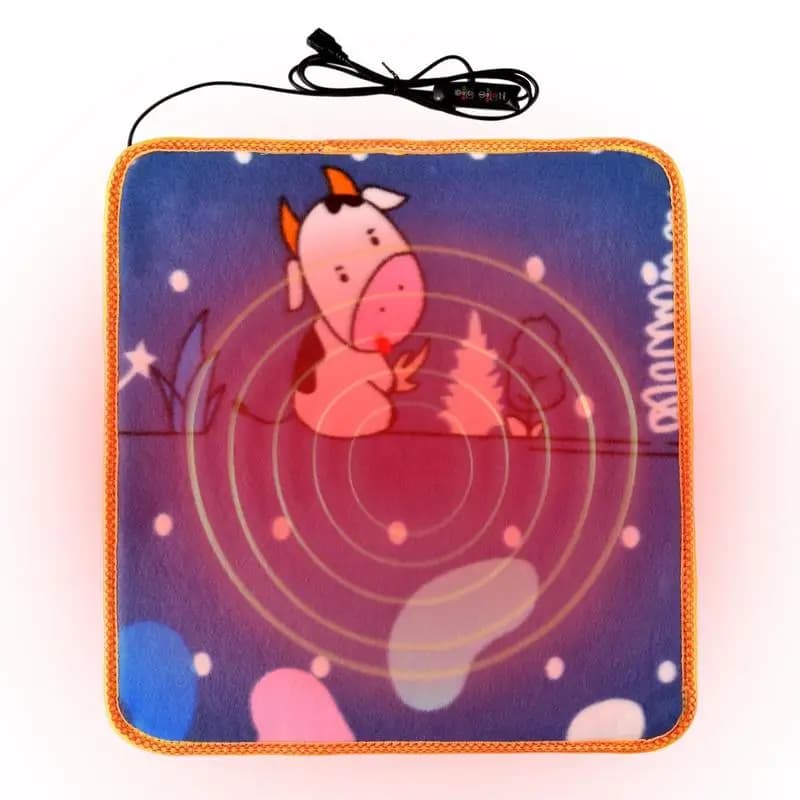 45x45 cm Riscaldamento elettrico Cuscino per seggiolino auto USB ricaricabile Scaldapiedi per il corpo Antiscivolo Accogliente coperta invernale per animali domestici