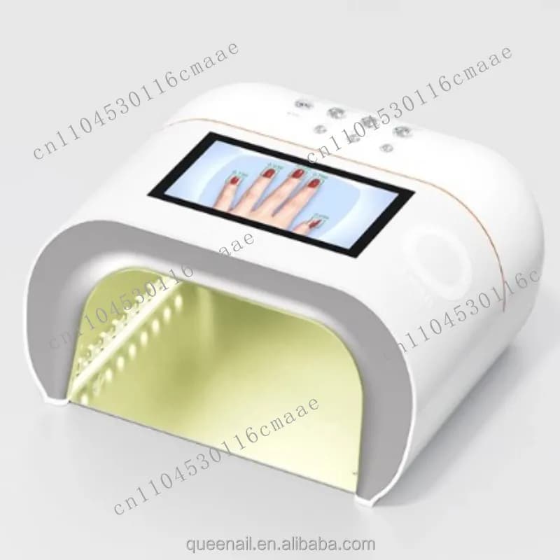 Asciugatrice per lucidatura portatile professionale ad alta potenza con luce UV per unghie con schermo intelligente AI delicata sulla pelle con spina