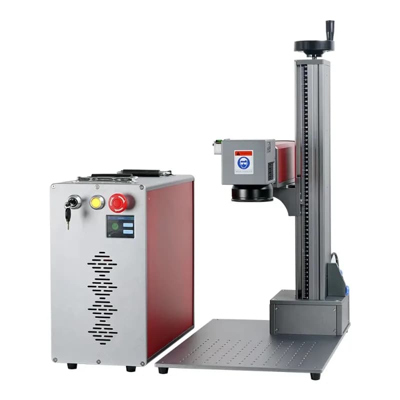 Mini Split Portable High Power Fiber Laser Marker Industrial Grade Metal Laser Engraver for Watch Buckles Keys Metal Parts