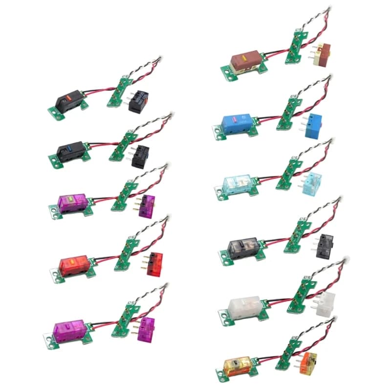 1Set Parte riparazione del mouse Microinterruttori del mouse Scheda pulsanti Cavo flessibile per mouse G304 G305 QXNF