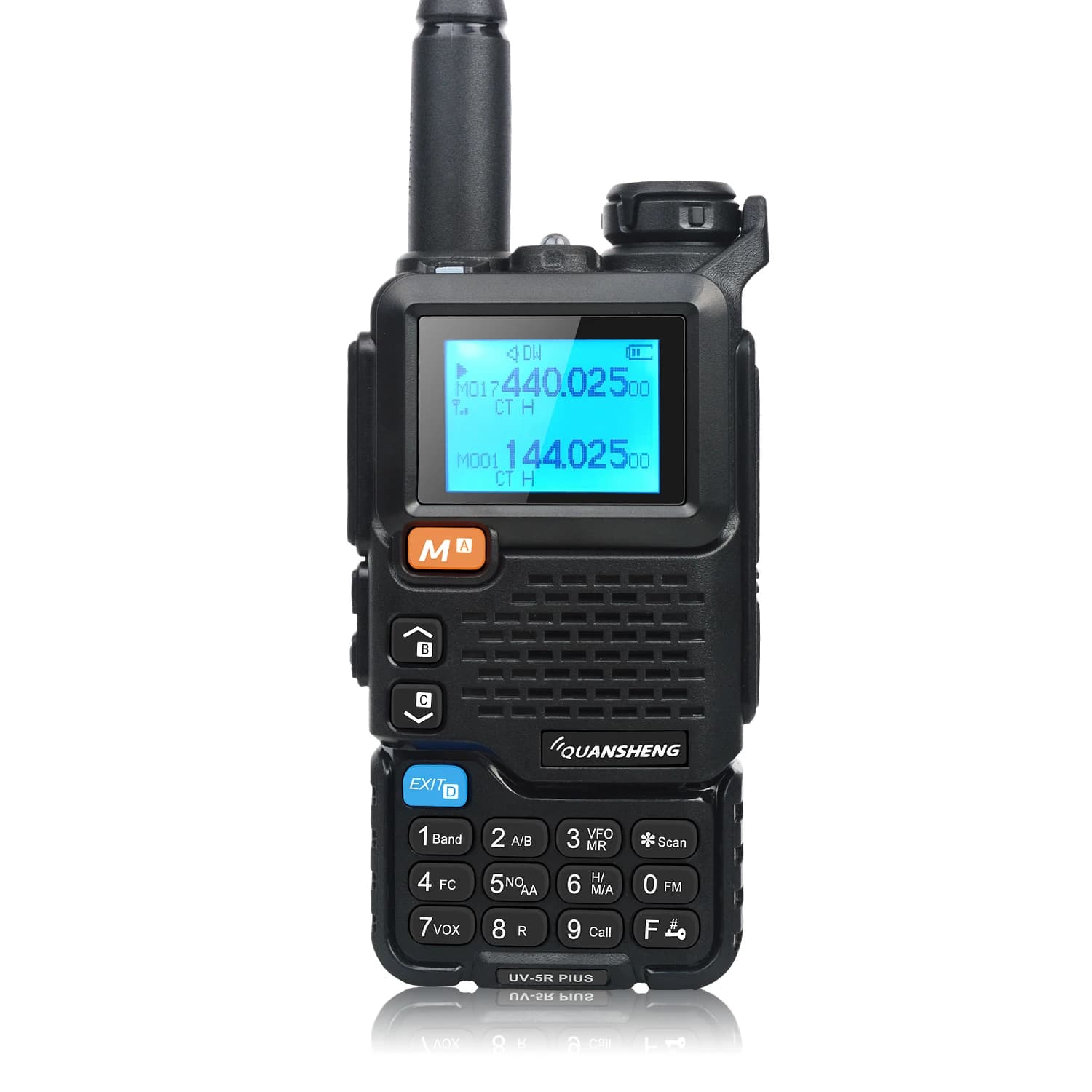 50-600MHz Full Band Walkie Talkie Quansheng UV-5R PLUS Cross Band DTMF NOAA Scrambler FM Wireless Frequency Copy 2200mah batteria