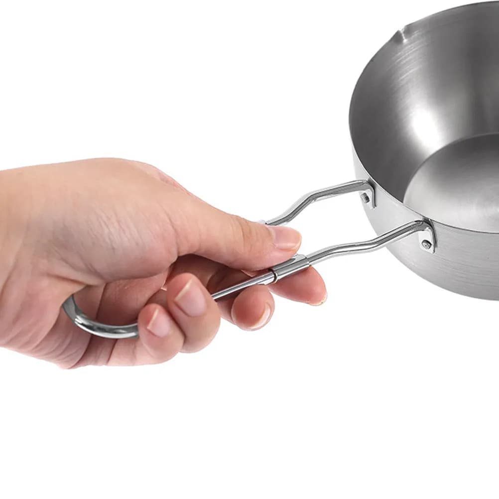 Padella in Acciaio Inox Professionale Resistente all'Usura Multifunzione Accessori da Cucina Pentola per Cucinare