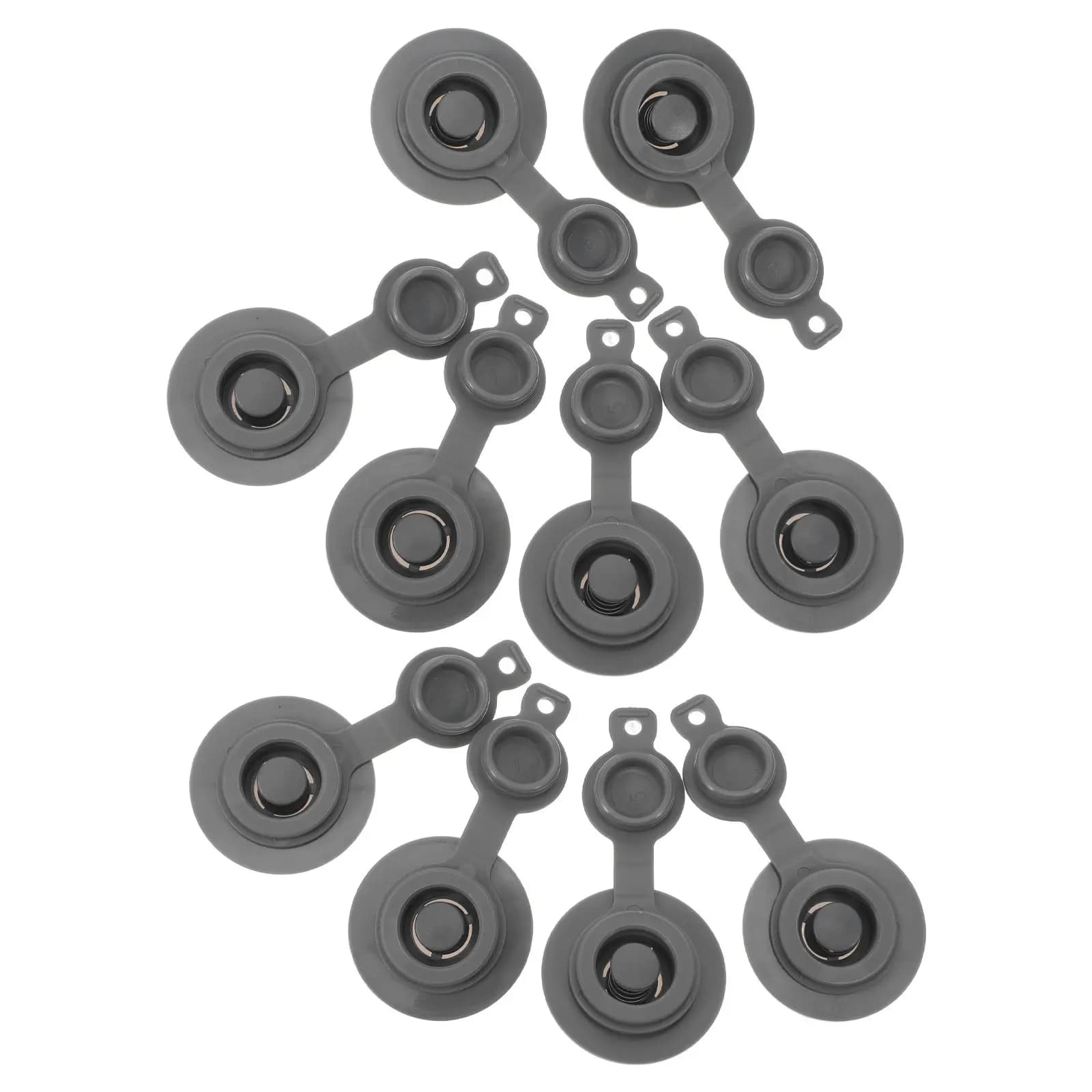 10 Pezzi Valvola Universale di Ricambio per Cuscino da Viaggio Gonfiabile, Valvola a Molla Push-Pull in TPU Anti-perdita per Galleggiante da Piscina