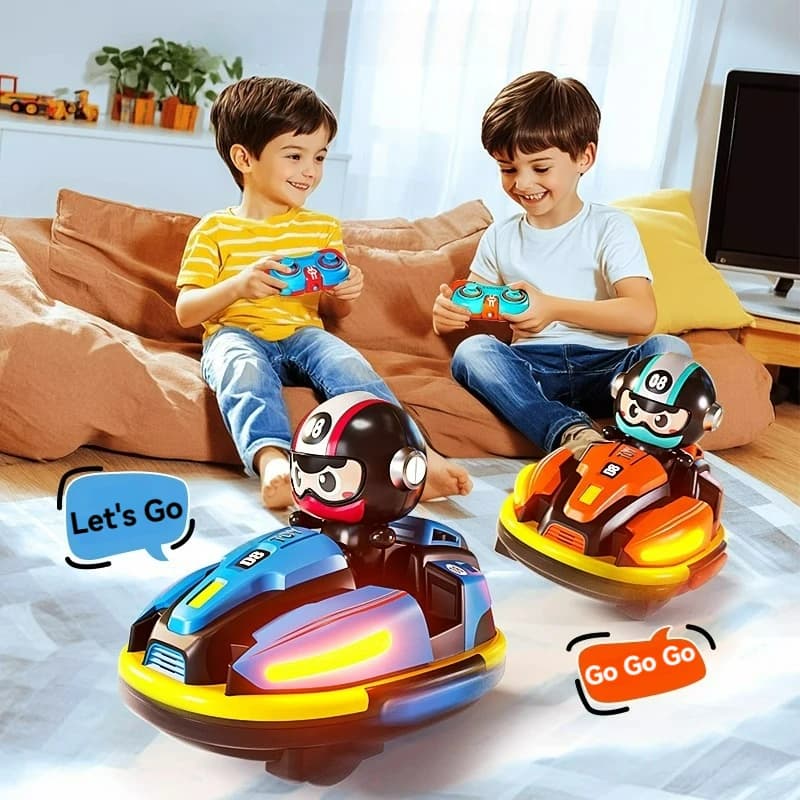 RC Battaglia Paraurti Auto Giocattolo per Bambino Ragazzo Ragazza Catapulta Robot Karting Giocattolo con Musica Luce RC Gioco di Battaglia per Bambini Famiglia Battaglie